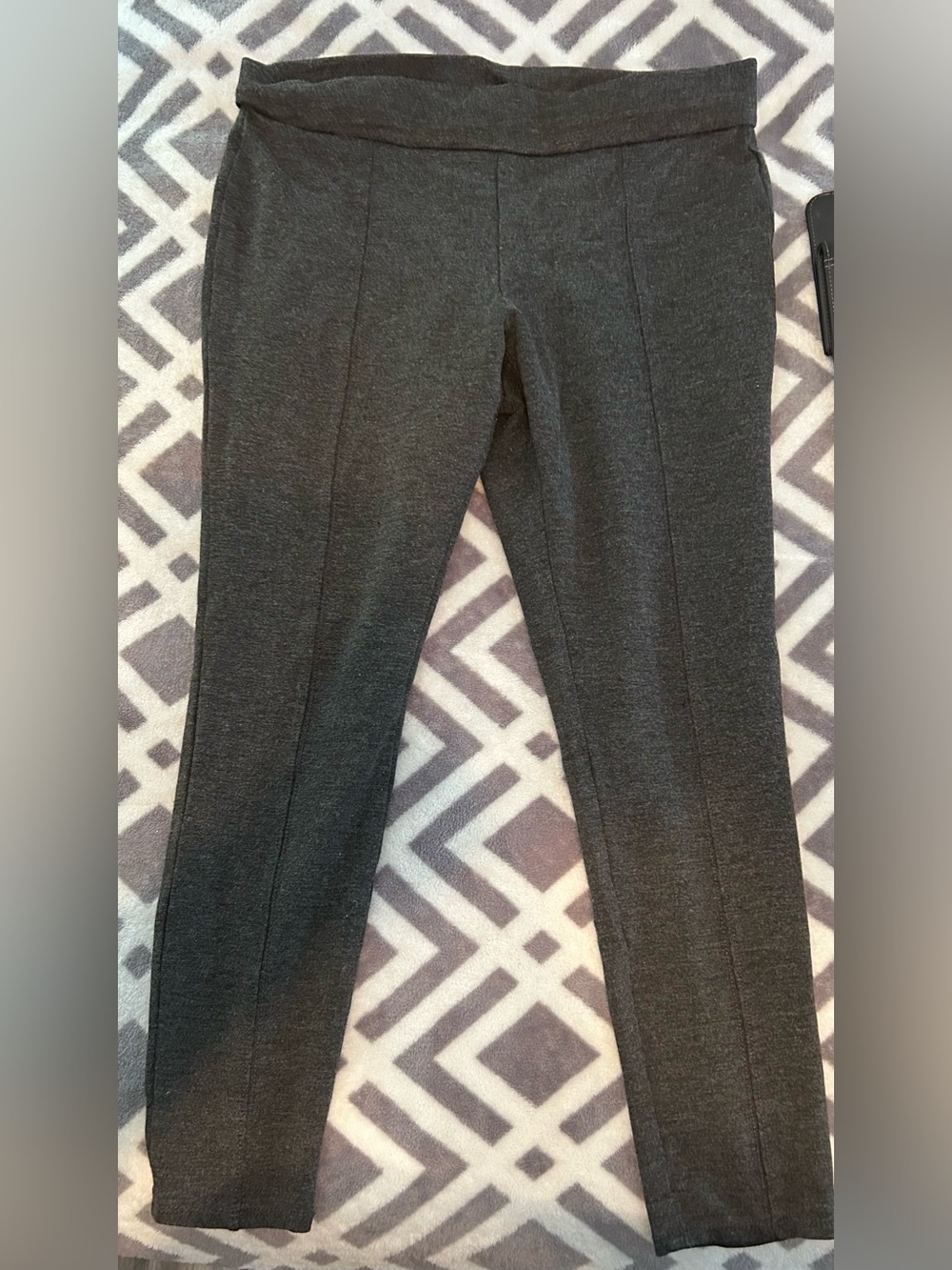 Faded Glory Dark Gray Ponte Knit Leggings